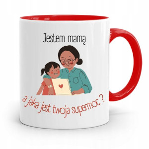 Kubek Czerwony Prezent Dla Mamy Matki Jestem Mamą