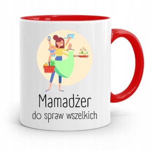 Kubek Czerwony Prezent Dla Mamy Matki Mamadżer