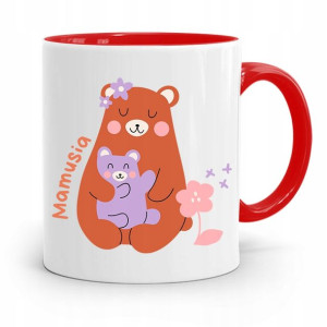 Kubek Czerwony Prezent Dla Mamy Matki Mamusia