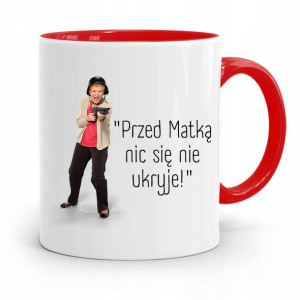 Kubek Czerwony Prezent Dla Mamy Nic Się Nie Ukryje