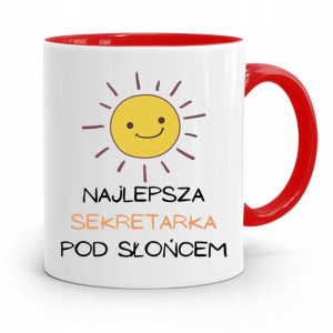 Kubek Czerwony Prezent Dla Najlepszej Sekretarki