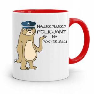 Kubek Czerwony Prezent Dla Najszybszego Policjanta