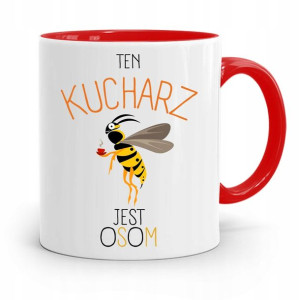 Kubek Czerwony Prezent Dla Osom Kucharza Kucharki