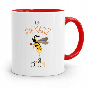 Kubek Czerwony Prezent Dla Piłkarza Jest Osom