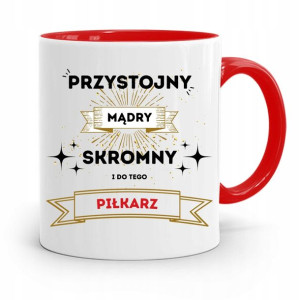 Kubek Czerwony Prezent Dla Przystojnego Piłkarza