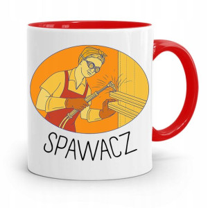 Kubek Czerwony Prezent Dla Spawacza Spawacza