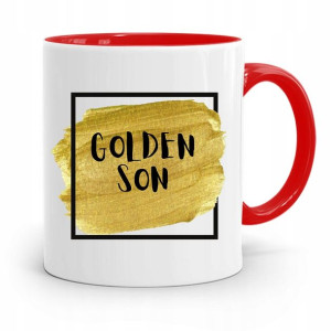Kubek Czerwony Prezent Dla Syna Golden Son