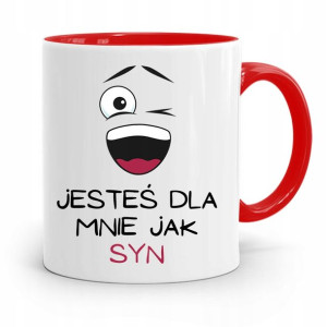 Kubek Czerwony Prezent Dla Syna Jesteś Jak Syn