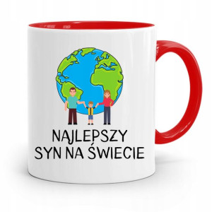 Kubek Czerwony Prezent Dla Syna Najlepszy Syn