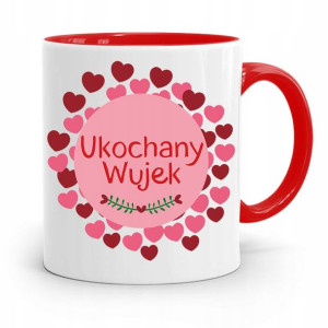 Kubek Czerwony Prezent Dla Wujka Ukochany Wujek