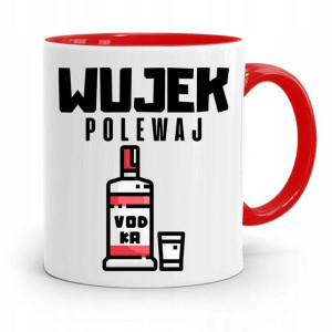 Kubek Czerwony Prezent Dla Wujka Wujek Polewaj