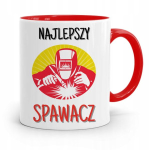 Kubek Czerwony Prezent Spawacza Najlepszy Spawacz
