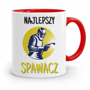 Kubek Czerwony Prezent Spawacza Najlepszy Spawacz
