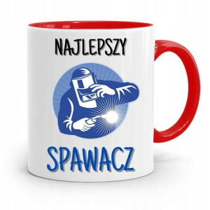 Kubek Czerwony Prezent Spawacza Najlepszy Spawacz