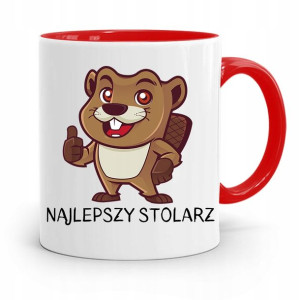 Kubek Czerwony Prezent Stolarza Najlepszy Stolarz