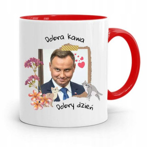 Kubek Czerwony Prezydenta Andrzej Duda Dobra Kawa