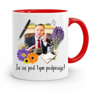 Kubek Czerwony Prezydenta Andrzej Duda Pis Zdrowie