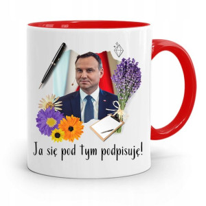 Kubek Czerwony Prezydenta Andrzej Duda Pis Zdrowie