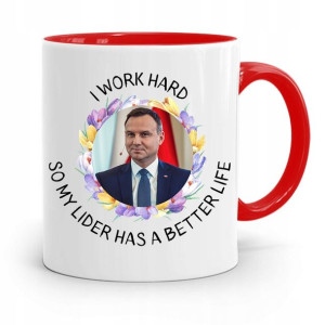 Kubek Czerwony Prezydenta Andrzej Duda Pis Zdrowie