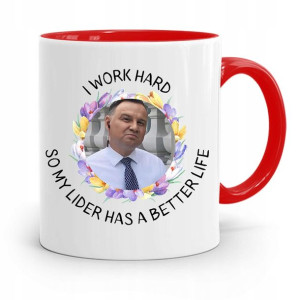 Kubek Czerwony Prezydenta Andrzej Duda Pis Zdrowie