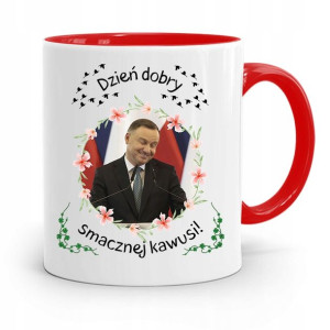 Kubek Czerwony Prezydenta Andrzej Duda Pis Zdrowie