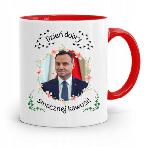 Kubek Czerwony Prezydenta Andrzej Duda Pis Zdrowie