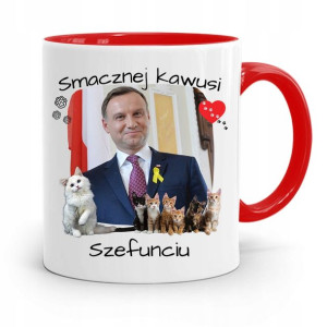 Kubek Czerwony Prezydenta Andrzej Duda Pis Zdrowie