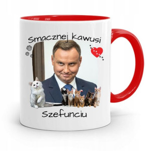 Kubek Czerwony Prezydenta Andrzej Duda Pis Zdrowie