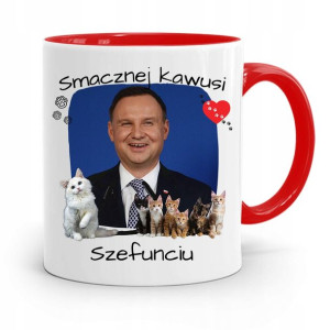 Kubek Czerwony Prezydenta Andrzej Duda Pis Zdrowie