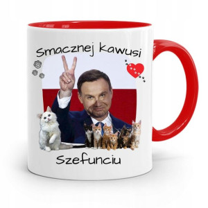 Kubek Czerwony Prezydenta Andrzej Duda Pis Zdrowie