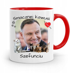 Kubek Czerwony Prezydenta Andrzej Duda Pis Zdrowie