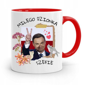 Kubek Czerwony Prezydenta Andrzej Duda Pis Zdrowie