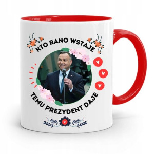 Kubek Czerwony Prezydenta Andrzej Duda Pis Zdrowie