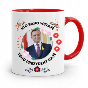 Kubek Czerwony Prezydenta Andrzej Duda Pis Zdrowie