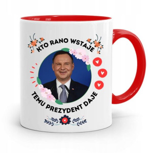 Kubek Czerwony Prezydenta Andrzej Duda Pis Zdrowie