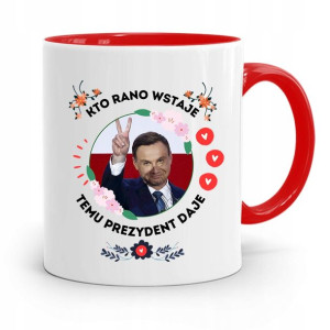 Kubek Czerwony Prezydenta Andrzej Duda Pis Zdrowie