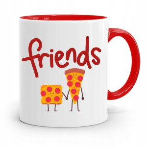Kubek Czerwony Przyjaciela Friends Pizza Prezent