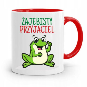 Kubek Czerwony Przyjaciela Żajebisty Przyjaciel