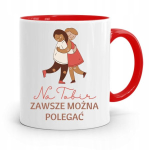 Kubek Czerwony Przyjaciela Zawsze Można Polegać