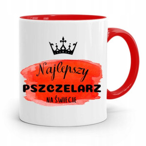 Kubek Czerwony Pszczelarza Najlepszy Na Świecie