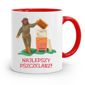 Kubek Czerwony Pszczelarza Najlepszy Pszczelarz