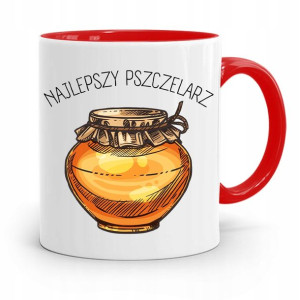 Kubek Czerwony Pszczelarza Najlepszy Pszczelarz