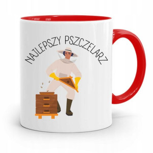 Kubek Czerwony Pszczelarza Najlepszy Pszczelarz