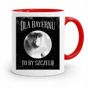 Kubek Czerwony Śmieszny Zabawny Dla Bayernu