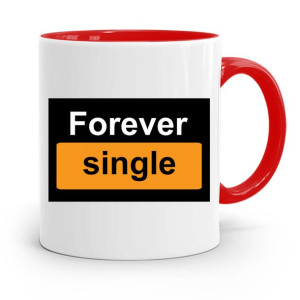 Kubek Czerwony Śmieszny Zabawny Forever Single