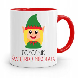 Kubek Czerwony Świąteczny Pod Choinkę Na Mikołaja