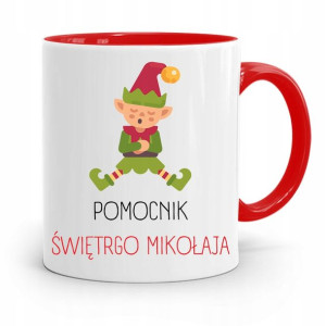 Kubek Czerwony Świąteczny Pod Choinkę Na Mikołaja