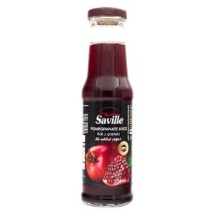 Saville Sok z owoców granatu 100% NFC Tłoczony na zimno 250ml