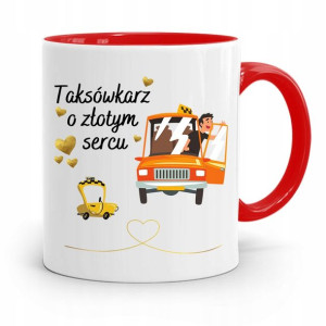 Kubek Czerwony Taksówkarza O Złotym Sercu