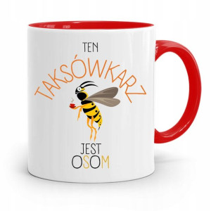 Kubek Czerwony Taksówkarza Ten Jest Osom